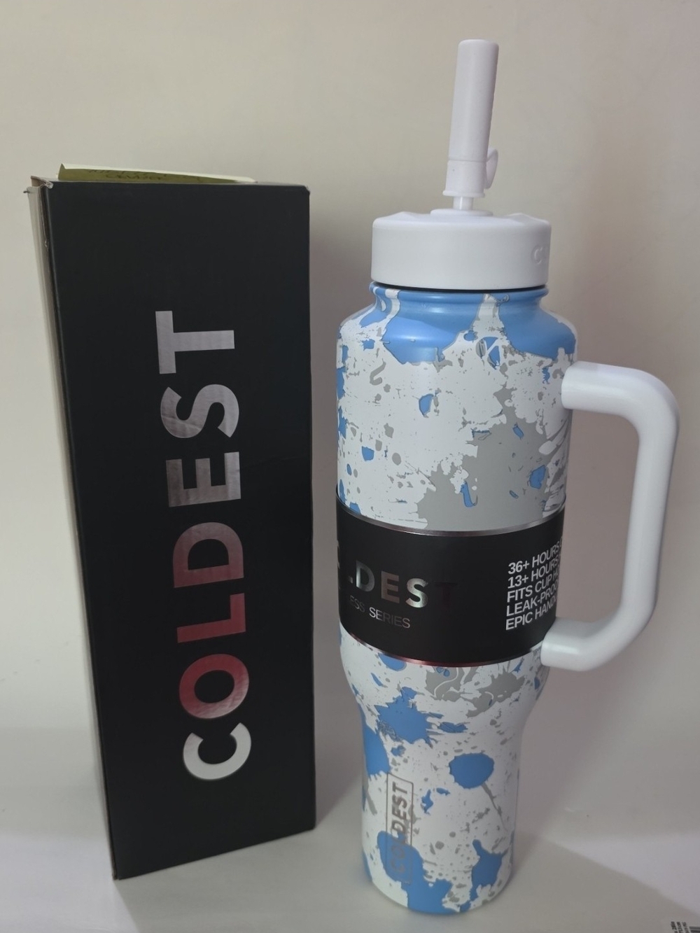 46oz Coldest Limitless Ultra Insulated Water Bottle Cloud Matter